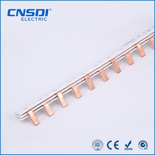 C45 2P Pin Copper Comb Busbar for MCB