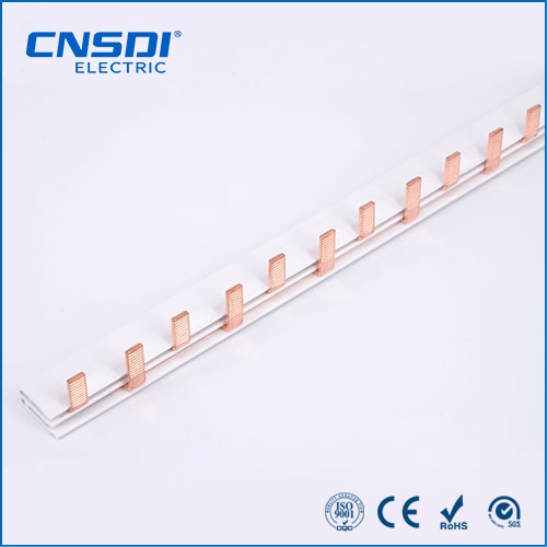 C45 2P Pin Copper Comb Busbar for MCB